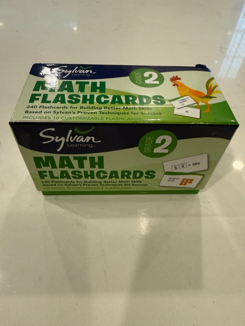 Grade 2 Green Math Flashcards